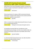 NASM GFI Practice Exam Actual Questions With 100- Verified Answers&period;docx