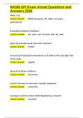 NASM GFI Exam Actual Questions and Answers 2026&period;docx