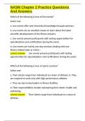 NASM Chapter 2 Practice Questions And Answers&period;docx