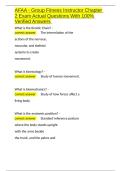 AFAA - Group Fitness Instructor Chapter 2 Exam Actual Questions With 100- Verified Answers&period;docx
