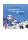 TEST BANK FOR Operations Management 14th Edition by William J Stevenson&period;ISBN&colon;978-1260238891 COMPLETE GUIDE ALL CHAPTERS COVERED 100&percnt; VERIFIED A&plus; GRADE ASSURED&excl;&excl;&excl;&excl;&excl; NEW LATEST UPDATE&excl;&excl;&excl;&excl;&excl;