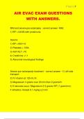 AIR EVAC EXAM QUESTIONS  WITH ANSWERS&period;