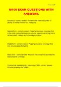 M100 EXAM QUESTIONS WITH  ANSWERS&period;