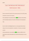 Exam 1: NSG 500 (Latest 2025 / 2026) Advanced  Health Assessment - Wilkes 