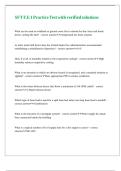 SFT F&period;F&period;1 Practice Test with verified solutions 