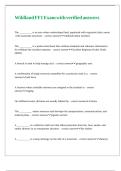 Wildland FF1 Exam with verified answers 
