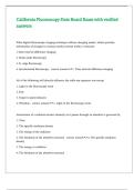 California Fluoroscopy State Board Exam with verified answers