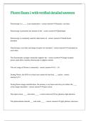 Fluoro Exam 1 with verified detailed answers 