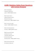 ALMS- Radiation Safety Exam Questions with Correct Answers