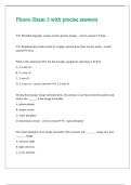 Fluoro Exam 3 with precise answers 