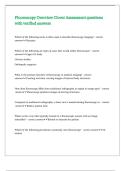 Fluoroscopy Overview Clover Assessment questions with verified answers 