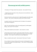 Fluoroscopy test with verified answers