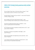 3E051 CDC-s Study Guide questions with verified solutions