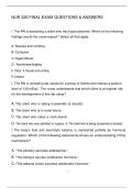 NUR 226 FINAL EXAM QUESTIONS & ANSWERS 