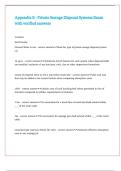 Appendix B - Private Sewage Disposal Systems Exam with verified answers 