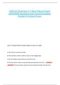 HESI A2 Grammar V1 Most Recent Exam  2025&sol;2026 Questions and Correct Answers  Graded A&plus;&vert;Actual Exam