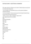 NUR 226 EXAM 1 QUESTIONS & ANSWERS 