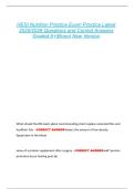HESI Nutrition Practice Exam Practice Latest  2025&sol;2026 Questions and Correct Answers  Graded A&plus;&vert;Brand New Version 