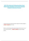 HESI RN Advanced Pathophysiology Exam  Notes Exam Questions and Correct Answers  Graded A&plus;&vert;Assured Success 