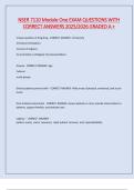 NSER 7110 Module One EXAM QUESTIONS WITH CORRECT ANSWERS 2025&sol;2026 GRADED A &plus;