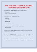 NSER 7110 EXAM QUESTIONS WITH CORRECT ANSWERS 2025&sol;2026 GRADED A&plus;