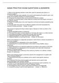 AAMA PRACTICE EXAM QUESTIONS & ANSWERS