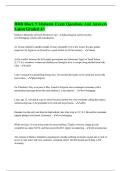 HRB Block 5 Midterm Exam Questions And Answers Latest Graded A&plus;