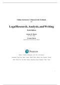 Online Instructor's Manual with Testbank for Legal Research&comma; Analysis&comma; and Writing&comma; Sixth Edition