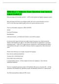 HRB Block 1 Midterm Exam Questions And Answers Latest Graded A&plus;