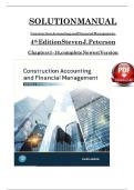 Solution Manual for Construction Accounting and Financial Management&comma; 4th Edition by Steven J&period; Peterson
