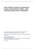 ISMA TRAFFIC SIGNAL TECHNICIAN II LEVEL 2 EXAM STUDY GUIDE &ndash; 2025