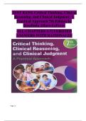 Critical Thinking&comma; Clinical Reasoning&comma; and Clinical Judgment &ndash; A Practical Approach &lpar;7th Edition&comma; Rosalinda Alfaro-LeFevre&rpar; &vert; Complete Test Bank with Verified Answers and Rationales