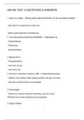 OM 300 TEST 2 QUESTIONS & ANSWERS