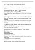 CHILCUTT OM 300 EXAM 3 STUDY GUIDE