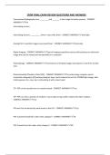 CRDR FINAL EXAM REVIEW QUESTIONS AND ANSWERS