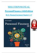 Solution Manual for Personal Finance&comma; 14th Edition &lpar;Garman&comma; Fox&comma; & Forgue&rpar;