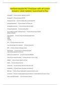 Hartford Hospital PCT Final Exam with all Correct answers&vert; Latest Update&vert; Guaranteed to Pass