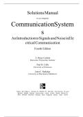 Solutions Manual&colon; Communication Systems&mdash;An Introduction to Signals and Noise in Electrical Communication&comma; Fourth Edition &lpar;Carlson&comma; Crilly&comma; & Rutledge