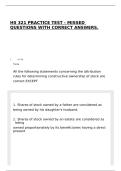 HS 321 PRACTICE TEST - MISSED QUESTIONS WITH CORRECT ANSWERS&period;