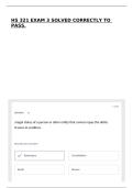 HS 321 EXAM 3 SOLVED CORRECTLY TO PASS&period;