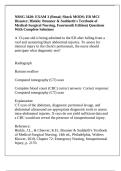 NRSG 3420&colon; EXAM 3 &lpar;Renal&semi; Shock MODS&semi; ER MCI Disaster&semi; Hinkle&colon; Brunner & Suddarth's Textbook of Medical-Surgical Nursing&comma; Fourteenth Edition&rpar; Questions With Complete Solutions