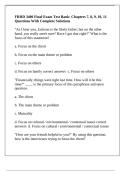 FRHD 3400 Final Exam Test Bank&colon; Chapters 7&comma; 8&comma; 9&comma; 10&comma; 11 Questions With Complete Solutions