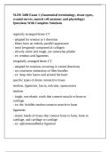 SLHS 3400 Exam 1 &lpar;Anatomical terminology&comma; tissue types&comma; cranial nerves&comma; muscle cell anatomy and physiology&rpar; Questions With Complete Solutions