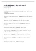 Avit 402 Exam 3 Questions and Answers