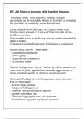 HS 3400 Midterm Questions With Complete Solutions