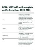 IICRC- WRT-ASD with complete verified solutions 2025-2026