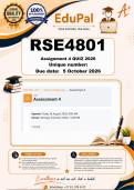 RSE4801 Assignment 4 QUIZ &lpar;COMPLETE ANSWERS&rpar; 2026 - DUE 5 October 2026