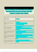 QA A Level Business EXAM QUESTIONS WITH COMPLETE SOLUTION GUIDE&period;