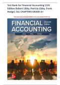 Solution Manual for Financial Accounting 11th Edition Robert Libby&comma; Patricia Libby&comma; Complete Chapter 1 - 13&comma; All Chapters &comma;Verified Newest Version