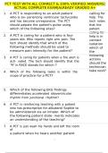 PCT TEST WITH ALL CORRECT & 100&percnt; VERIFIED ANSWERS&vert;ACTUAL COMPLETE EXAM&vert;ALREADY GRADED A&plus;